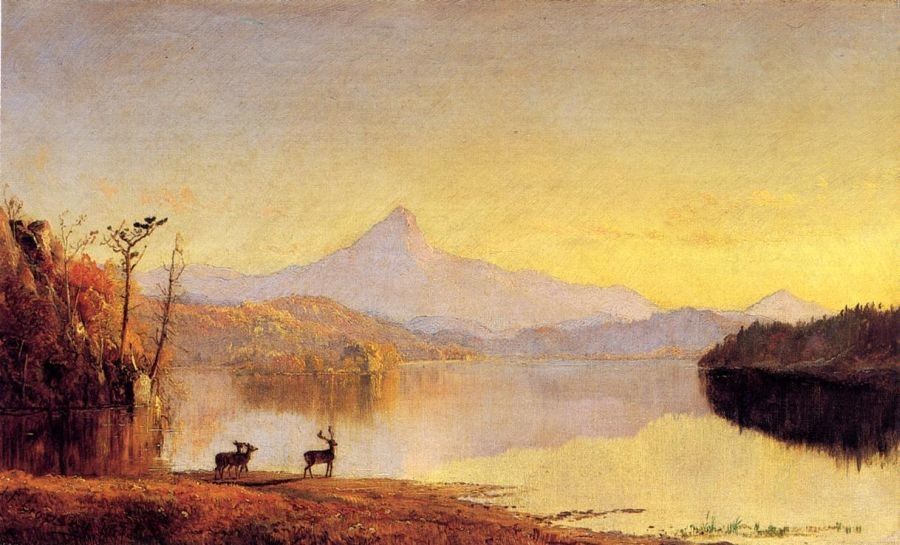 Jasper Francis Cropsey Lake Scene, Mount Chocorua